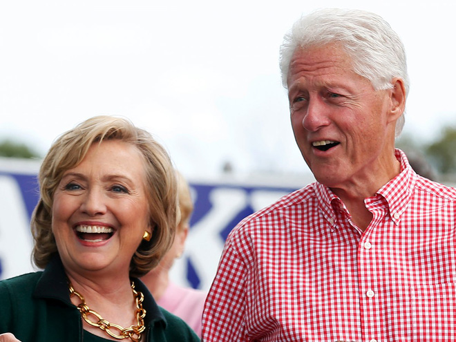 Hillary Clinton và cựu tổng thống Bill Clinton