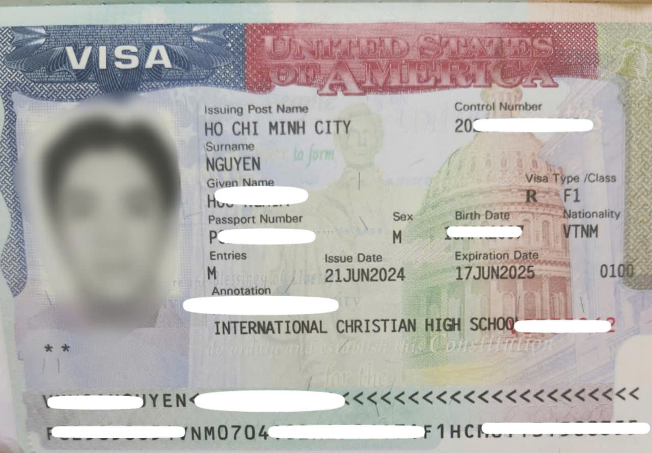 CHÚC MỪNG KHÁCH HÀNG ĐẬU VISA DU  HỌC HOA KỲ