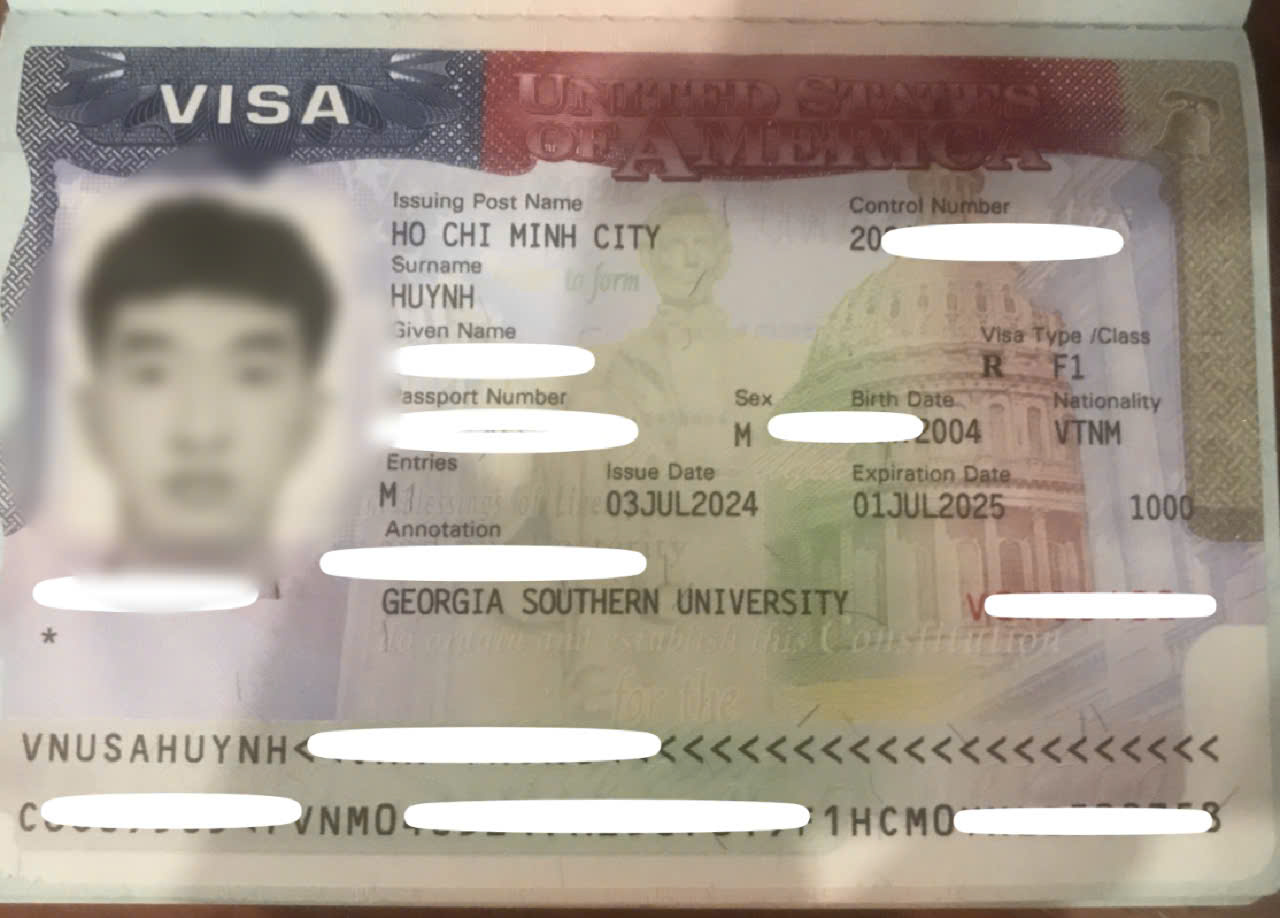 CHÚC MỪNG KHÁCH HÀNG ĐẬU VISA DU  HỌC HOA KỲ