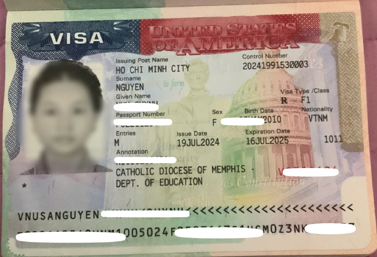 CHÚC MỪNG KHÁCH HÀNG ĐẬU VISA DU  HỌC HOA KỲ