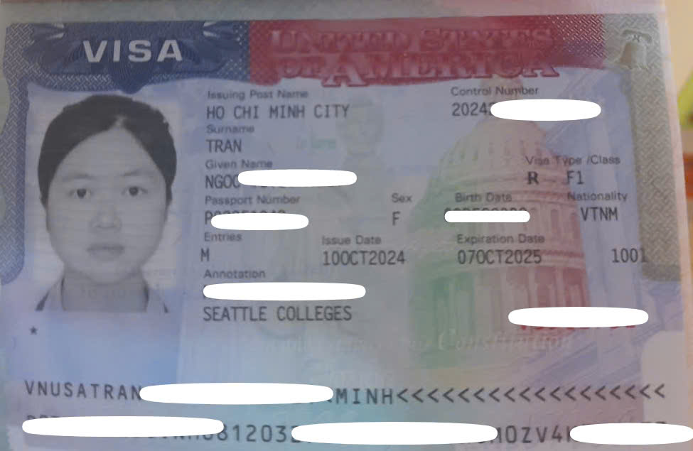 CHÚC MỪNG KHÁCH HÀNG ĐẬU VISA DU  HỌC HOA KỲ