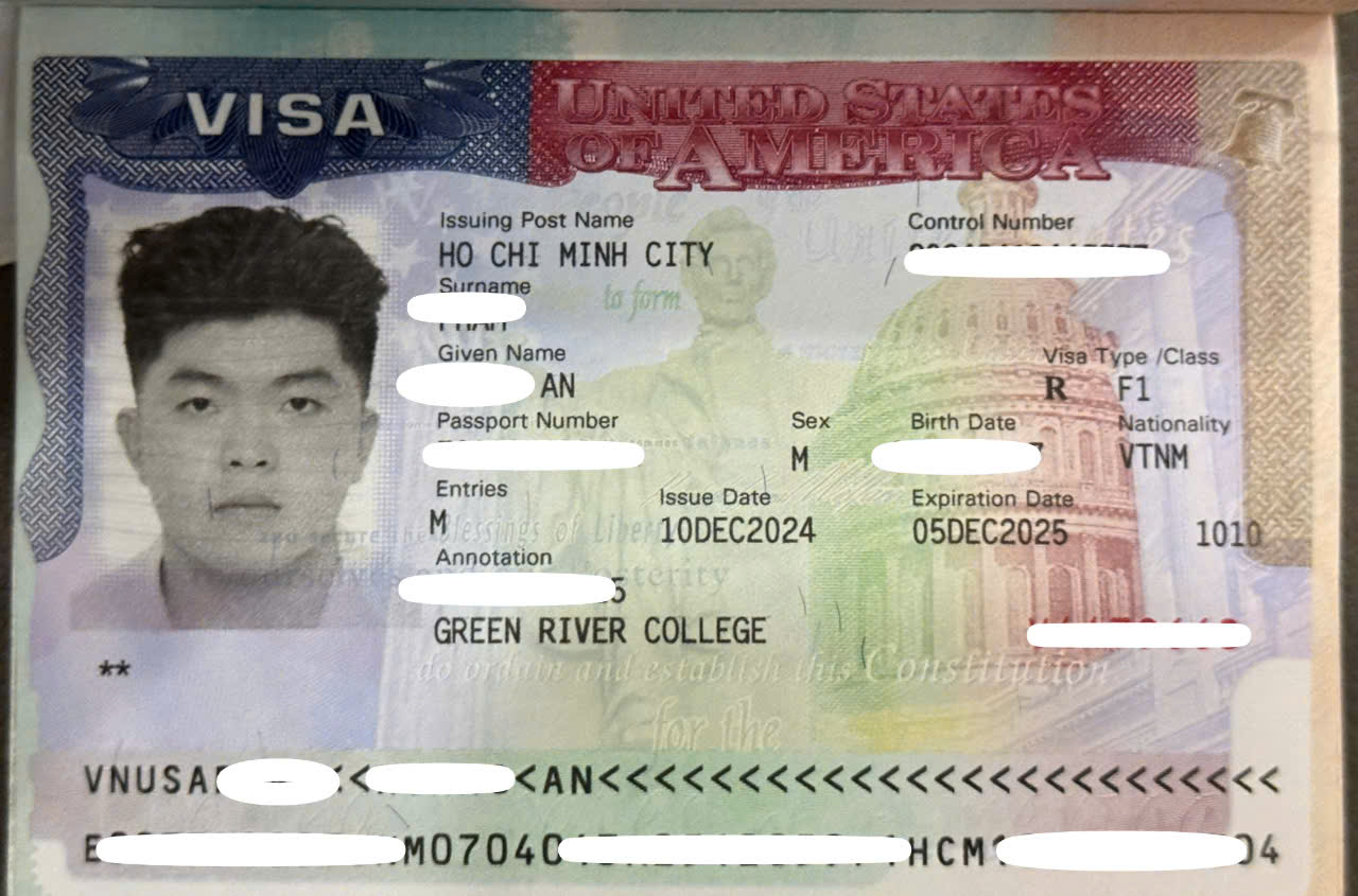CHÚC MỪNG KHÁCH HÀNG ĐẬU VISA DU  HỌC HOA KỲ