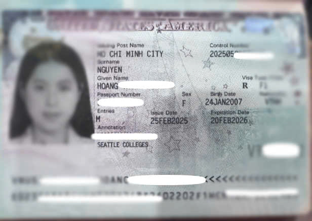 CHÚC MỪNG KHÁCH HÀNG ĐẬU VISA DU  HỌC HOA KỲ