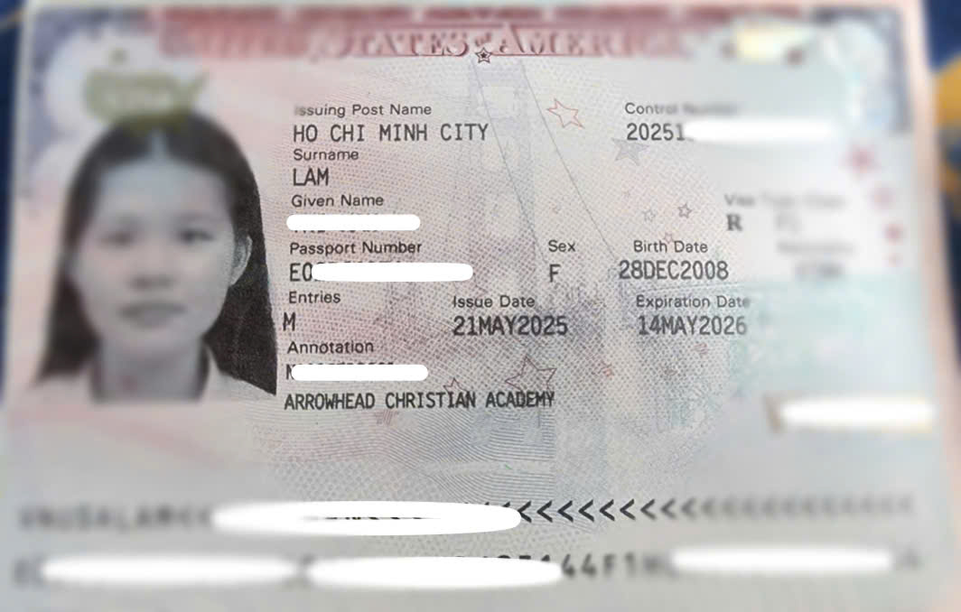 CHÚC MỪNG KHÁCH HÀNG ĐẬU VISA DU  HỌC HOA KỲ