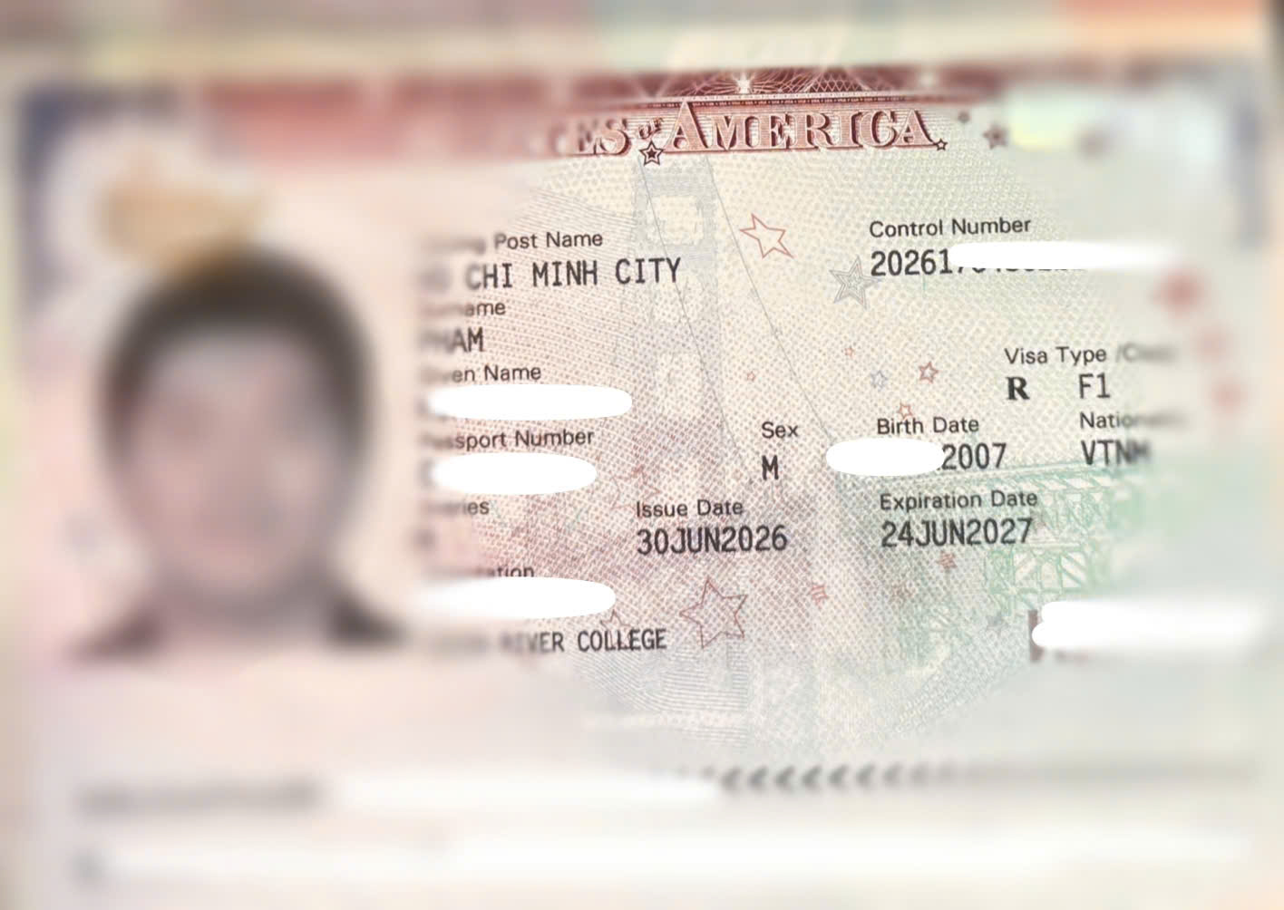 CHÚC MỪNG KHÁCH HÀNG ĐẬU VISA DU  HỌC HOA KỲ
