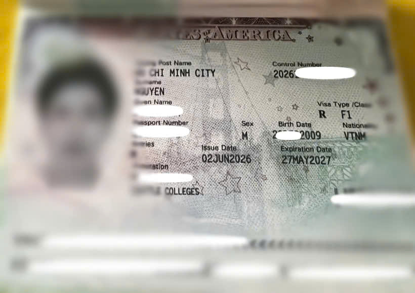 CHÚC MỪNG KHÁCH HÀNG ĐẬU VISA DU  HỌC HOA KỲ