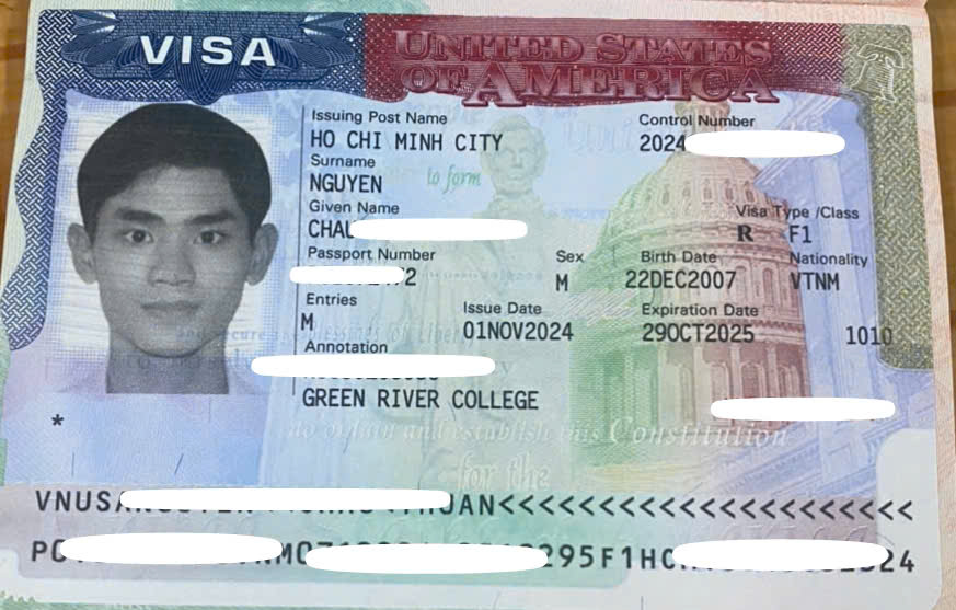 CHÚC MỪNG KHÁCH HÀNG ĐẬU VISA DU  HỌC HOA KỲ