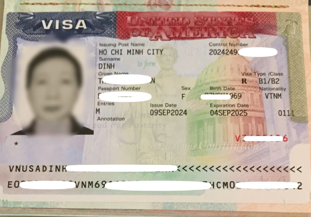 CHÚC MỪNG KHÁCH HÀNG ĐẬU VISA DU LỊCH HOA KỲ