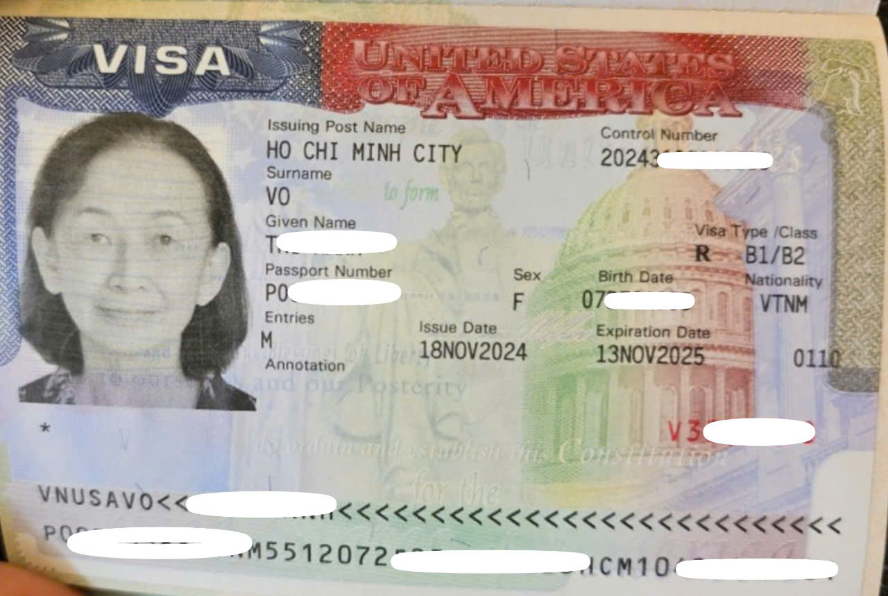 CHÚC MỪNG KHÁCH HÀNG ĐẬU VISA DU LỊCH HOA KỲ