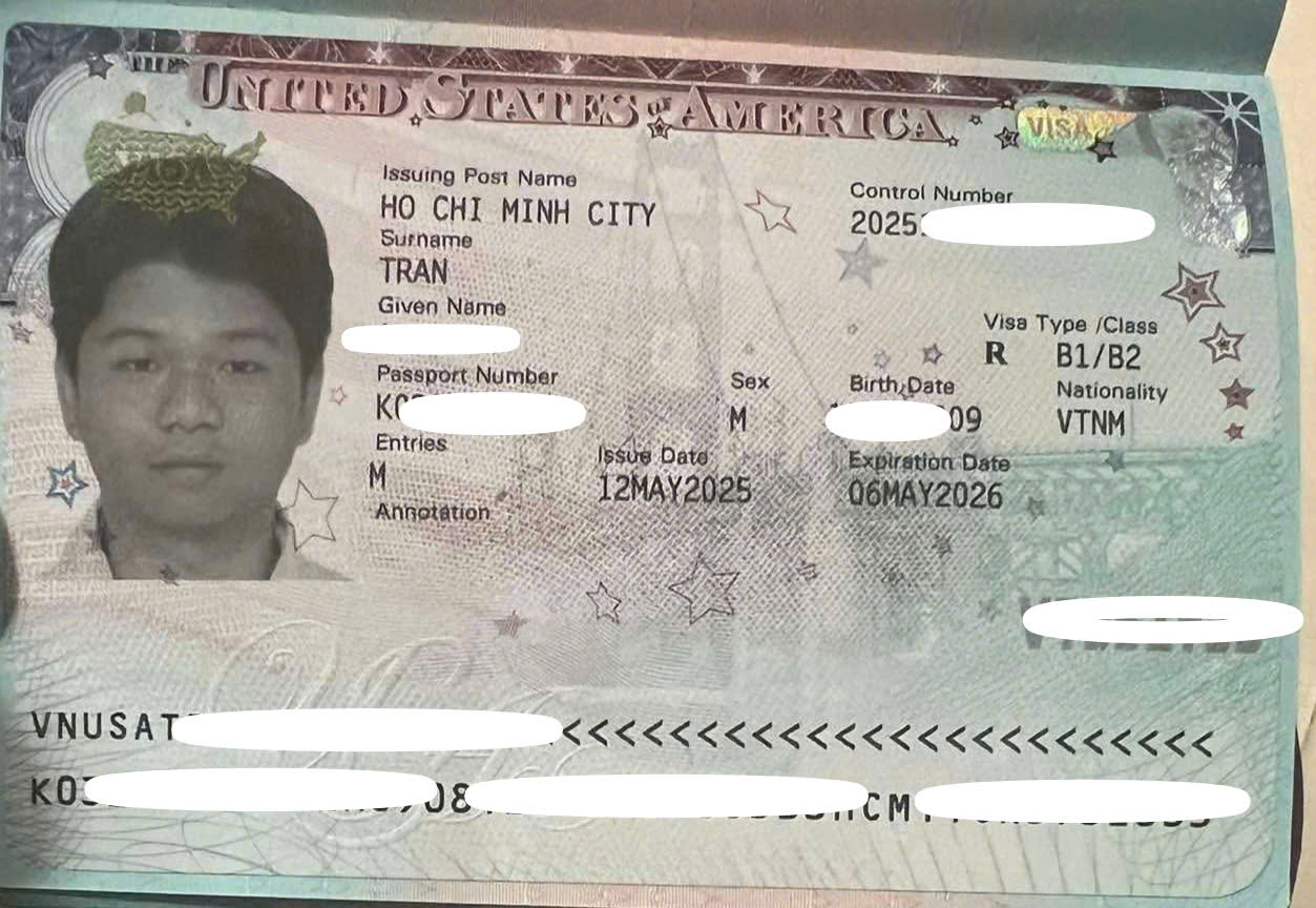 CHÚC MỪNG KHÁCH HÀNG ĐẬU VISA DU LỊCH HOA KỲ
