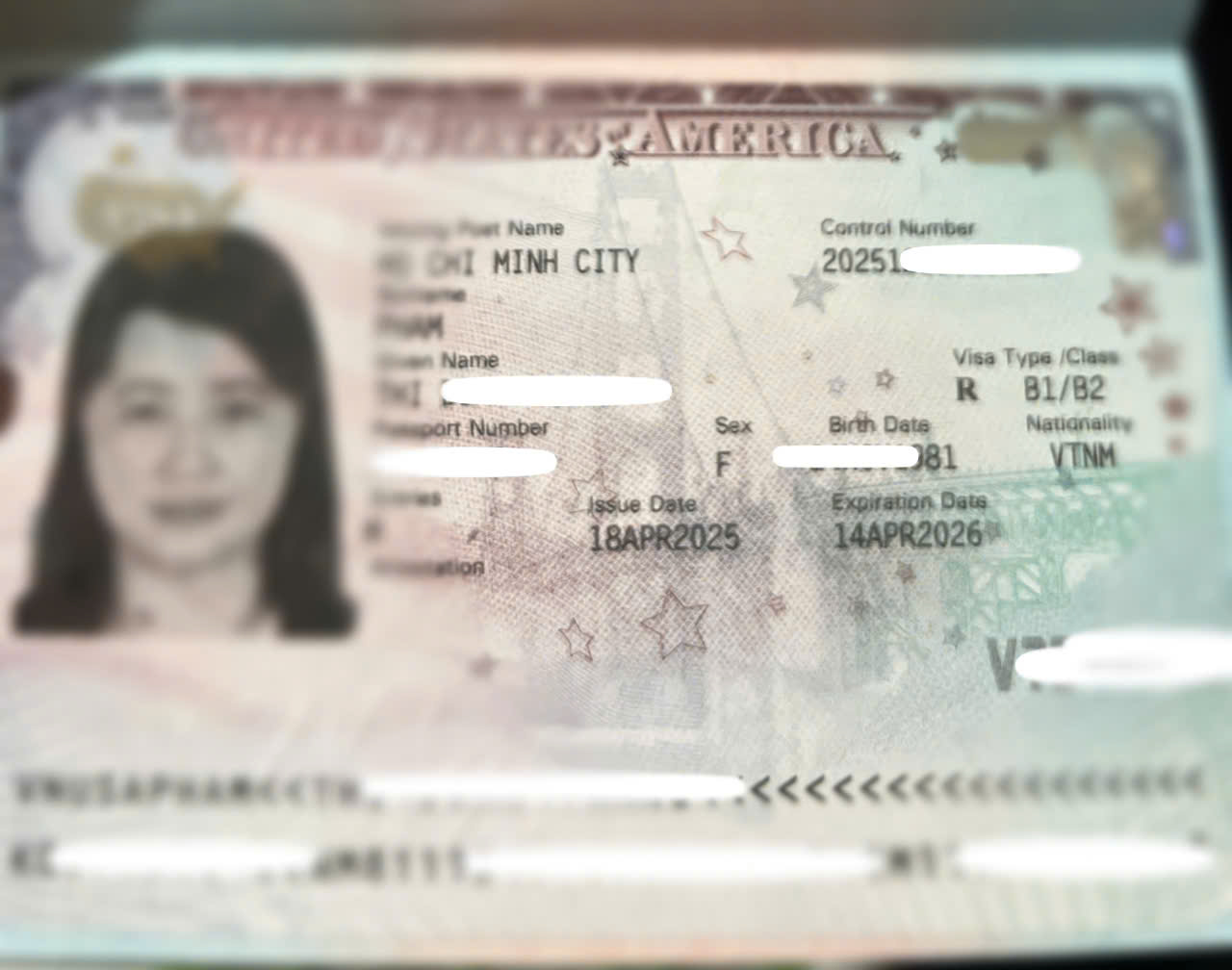 CHÚC MỪNG KHÁCH HÀNG ĐẬU VISA DU LỊCH HOA KỲ